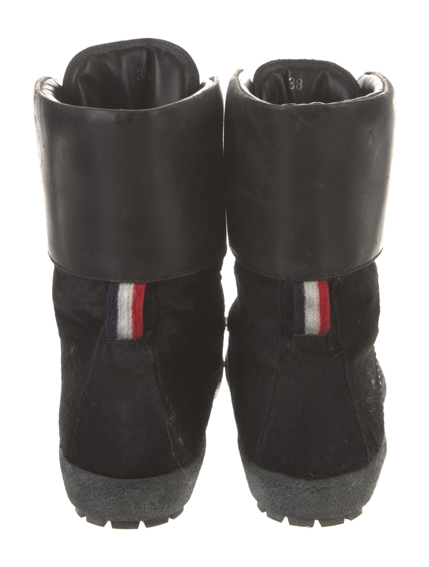 Moncler Ponyhair Combat Boots